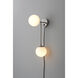 Duo LED 6 inch Satin Nickel Sconce Wall Light